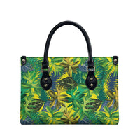 Hawaii Summer Tropical Leaves Leather Bag - Polynesian Pride