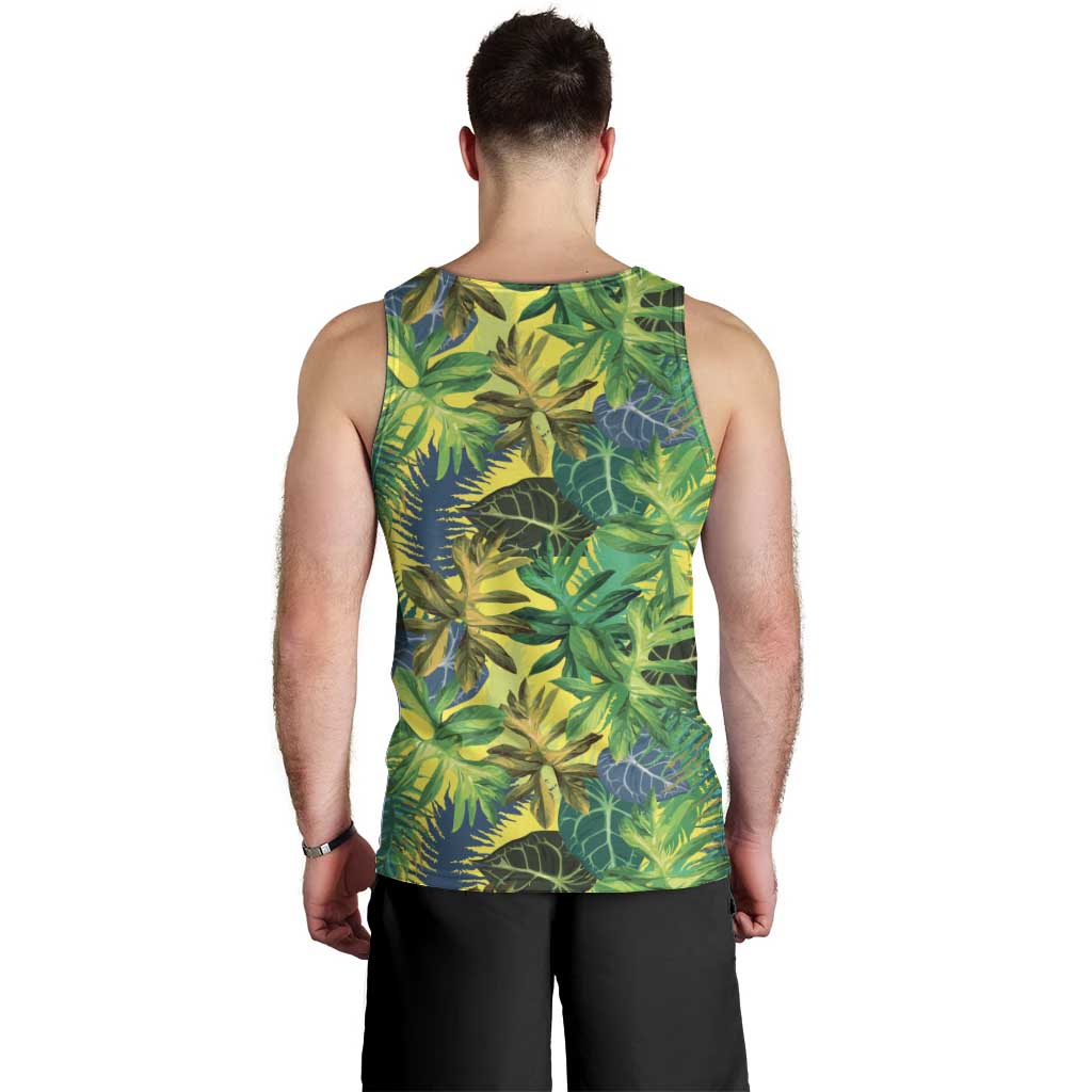 Hawaii Summer Tropical Leaves Men Tank Top LT01 - Polynesian Pride