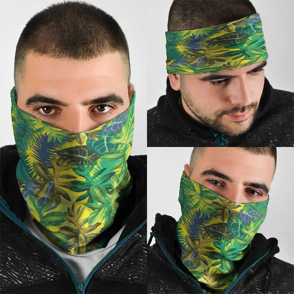 Hawaii Summer Tropical Leaves Neck Gaiter - Polynesian Pride