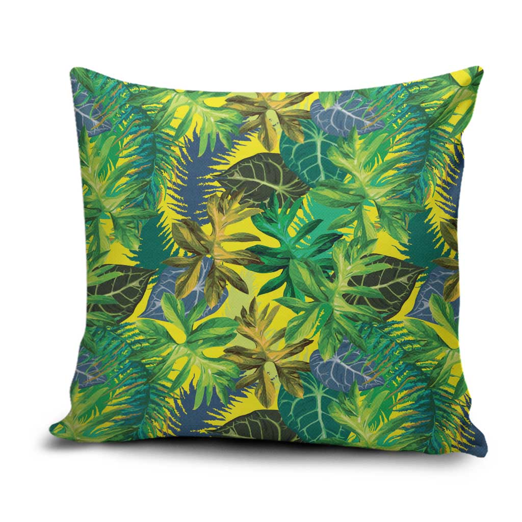 Hawaii Summer Tropical Leaves Pillow Cover - Polynesian Pride