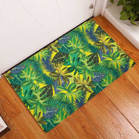 Hawaii Summer Tropical Leaves Rubber Doormat LT01 - Polynesian Pride
