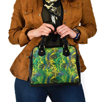 Hawaii Summer Tropical Leaves Shoulder Handbag - Polynesian Pride