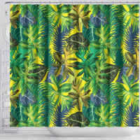 Hawaii Summer Tropical Leaves Shower Curtain - Polynesian Pride