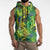 Hawaii Summer Tropical Leaves Sleeveless Zip Hoodie - Polynesian Pride