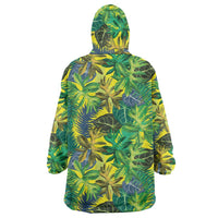 Hawaii Summer Tropical Leaves Wearable Blanket Hoodie LT01 - Polynesian Pride