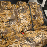Hawaii Gold Tropical Leaves Back Car Seat Cover - Polynesian Pride