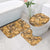 Hawaii Gold Tropical Leaves Bathroom Set - Polynesian Pride