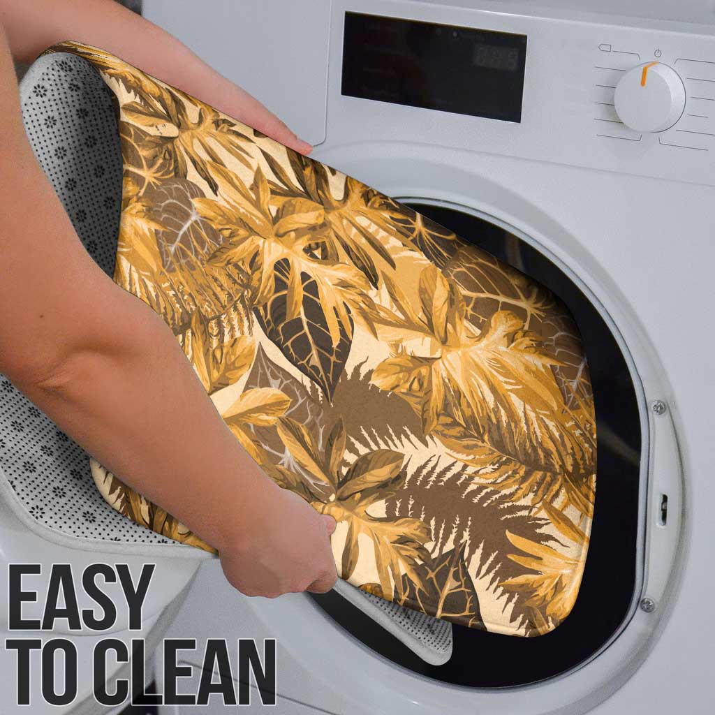 Hawaii Gold Tropical Leaves Bathroom Set - Polynesian Pride