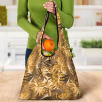 Hawaii Gold Tropical Leaves Grocery Bag LT01 - Polynesian Pride