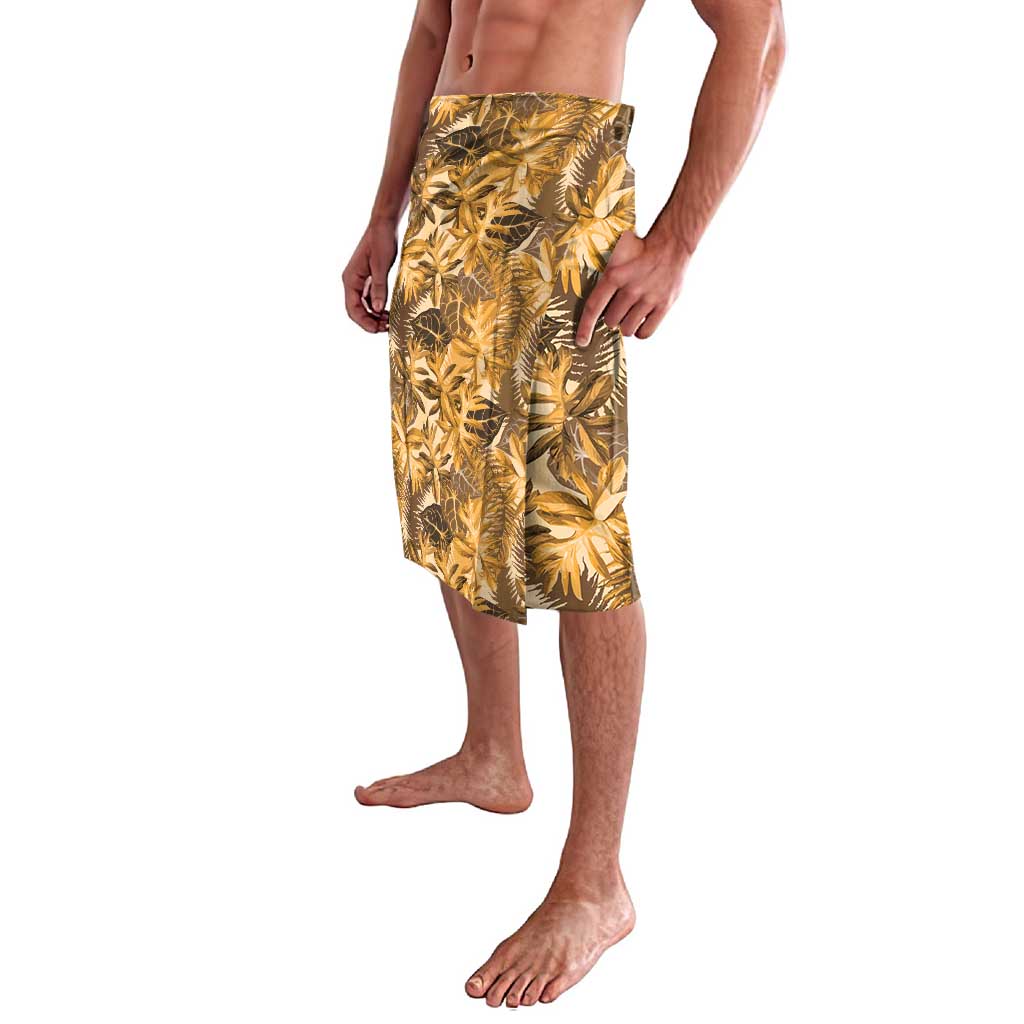Hawaii Gold Tropical Leaves Lavalava - Polynesian Pride
