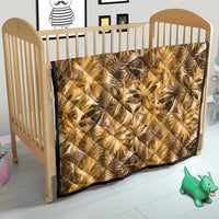 Hawaii Gold Tropical Leaves Quilt - Polynesian Pride