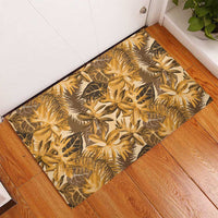 Hawaii Gold Tropical Leaves Rubber Doormat LT01 - Polynesian Pride