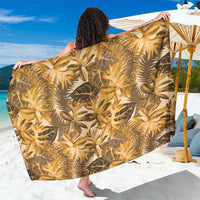 Hawaii Gold Tropical Leaves Sarong - Polynesian Pride