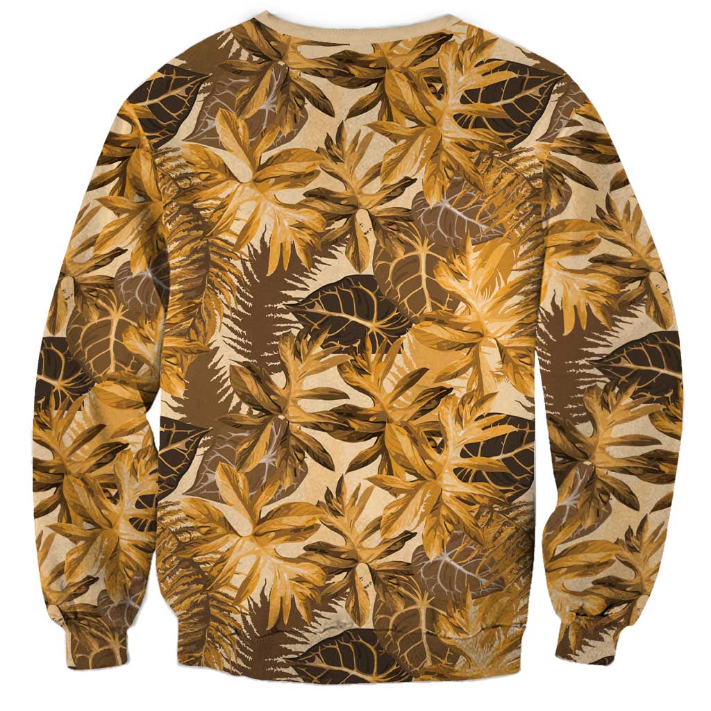 Hawaii Gold Tropical Leaves Sweatshirt LT01 - Polynesian Pride