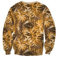 Hawaii Gold Tropical Leaves Sweatshirt LT01 - Polynesian Pride