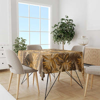 Hawaii Gold Tropical Leaves Tablecloth LT01 - Polynesian Pride