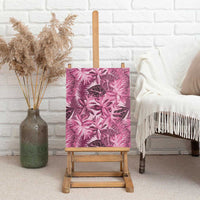 Hawaii Pink Tropical Leaves Canvas Wall Art LT01 - Polynesian Pride