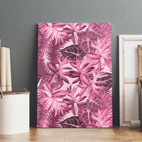 Hawaii Pink Tropical Leaves Canvas Wall Art LT01 - Polynesian Pride