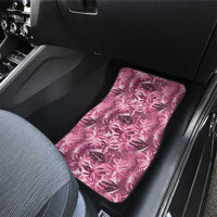 Hawaii Pink Tropical Leaves Car Mats - Polynesian Pride