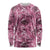 Hawaii Pink Tropical Leaves Long Sleeve Shirt - Polynesian Pride