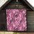 Hawaii Pink Tropical Leaves Quilt - Polynesian Pride