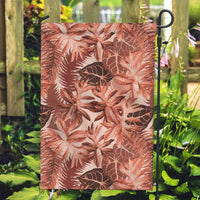 Hawaii Red Brown Tropical Leaves Garden Flag - Polynesian Pride