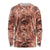 Hawaii Red Brown Tropical Leaves Long Sleeve Shirt - Polynesian Pride