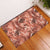 Hawaii Red Brown Tropical Leaves Rubber Doormat - Polynesian Pride