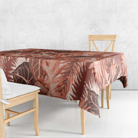 Hawaii Red Brown Tropical Leaves Tablecloth LT01 - Polynesian Pride