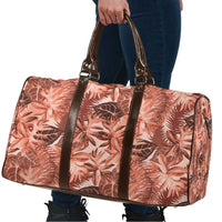Hawaii Red Brown Tropical Leaves Travel Bag - Polynesian Pride