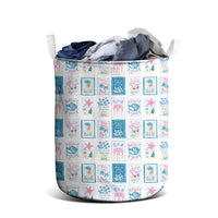 Hawaii Coastal Summer Postcard Laundry Basket LT01 - Polynesian Pride