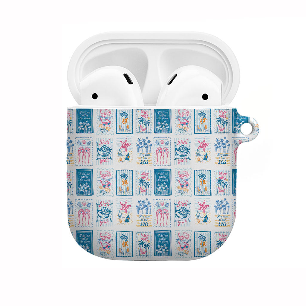 Hawaii Coastal Summer Postcard AirPods Case LT01 Multicolor - Polynesian Pride