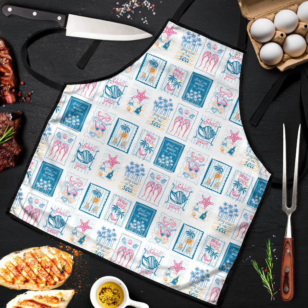 Hawaii Coastal Summer Postcard Apron LT01 Multicolor - Polynesian Pride