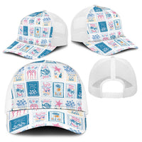 Hawaii Coastal Summer Postcard Baseball Net Cap LT01 - Polynesian Pride