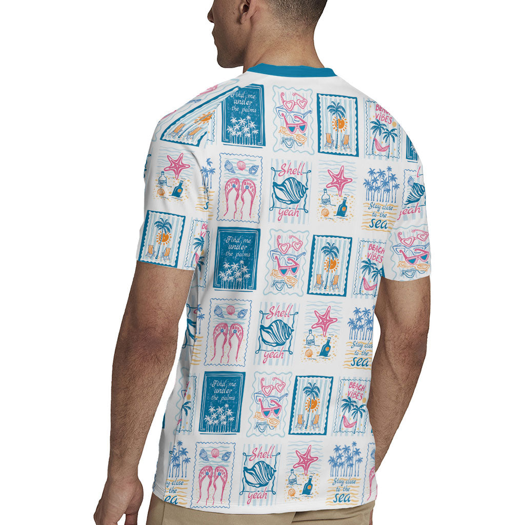 Hawaii Coastal Summer Postcard Rugby Jersey LT01 - Polynesian Pride