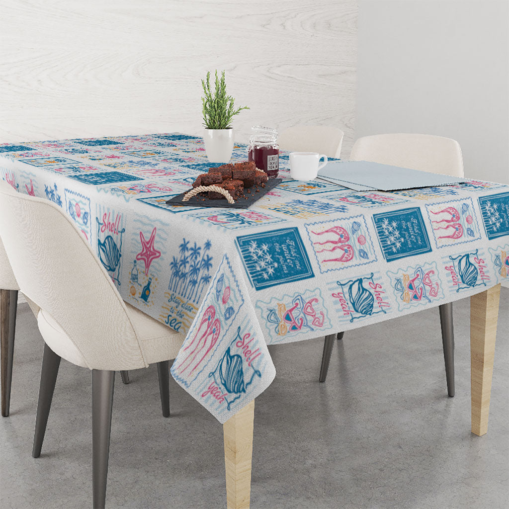 Hawaii Coastal Summer Postcard Tablecloth LT01 - Polynesian Pride
