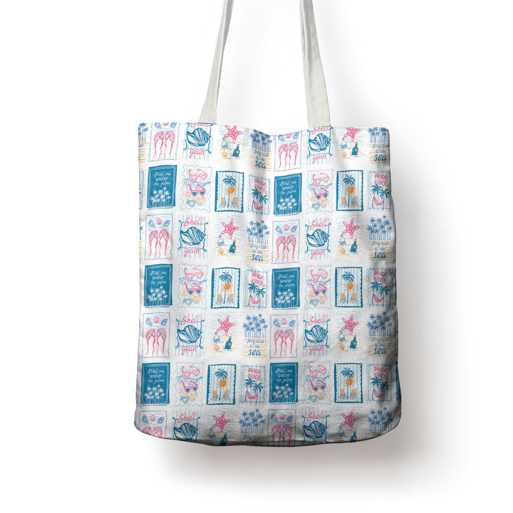 Hawaii Coastal Summer Postcard Tote Bag