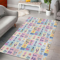 Aloha Summer Posters Grunge Textures Area Rug LT01 - Polynesian Pride