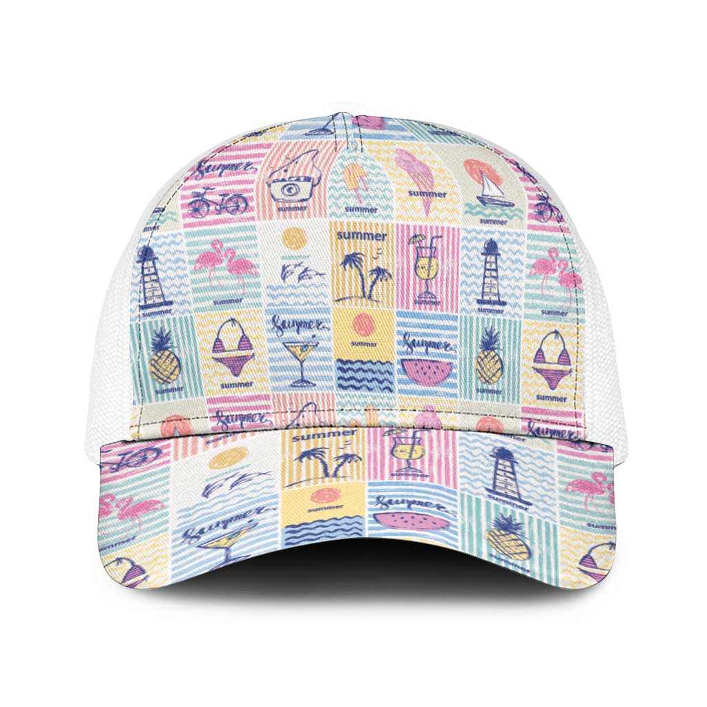 Aloha Summer Posters Grunge Textures Baseball Net Cap