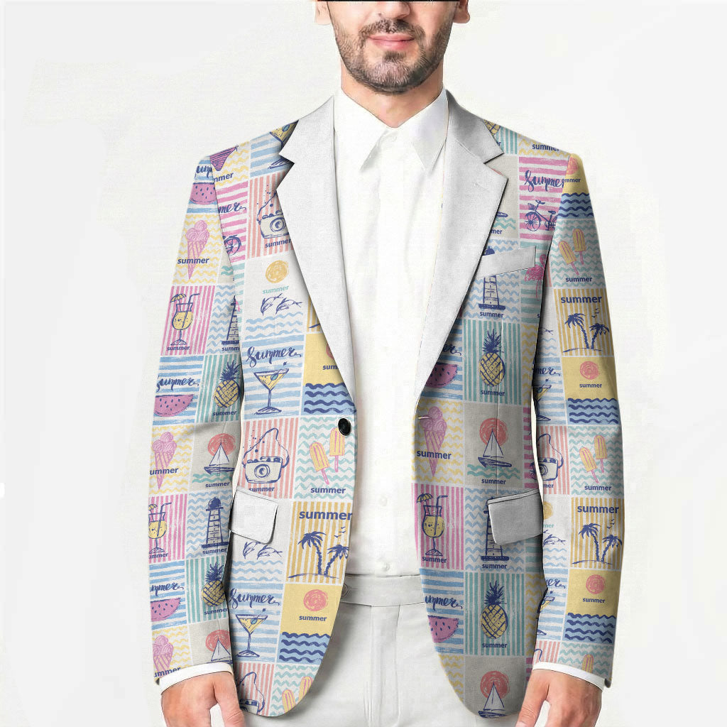 Aloha Summer Posters Grunge Textures Blazer