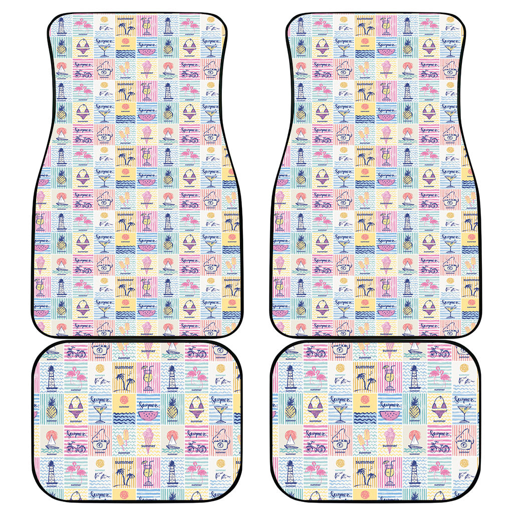 Aloha Summer Posters Grunge Textures Car Mats