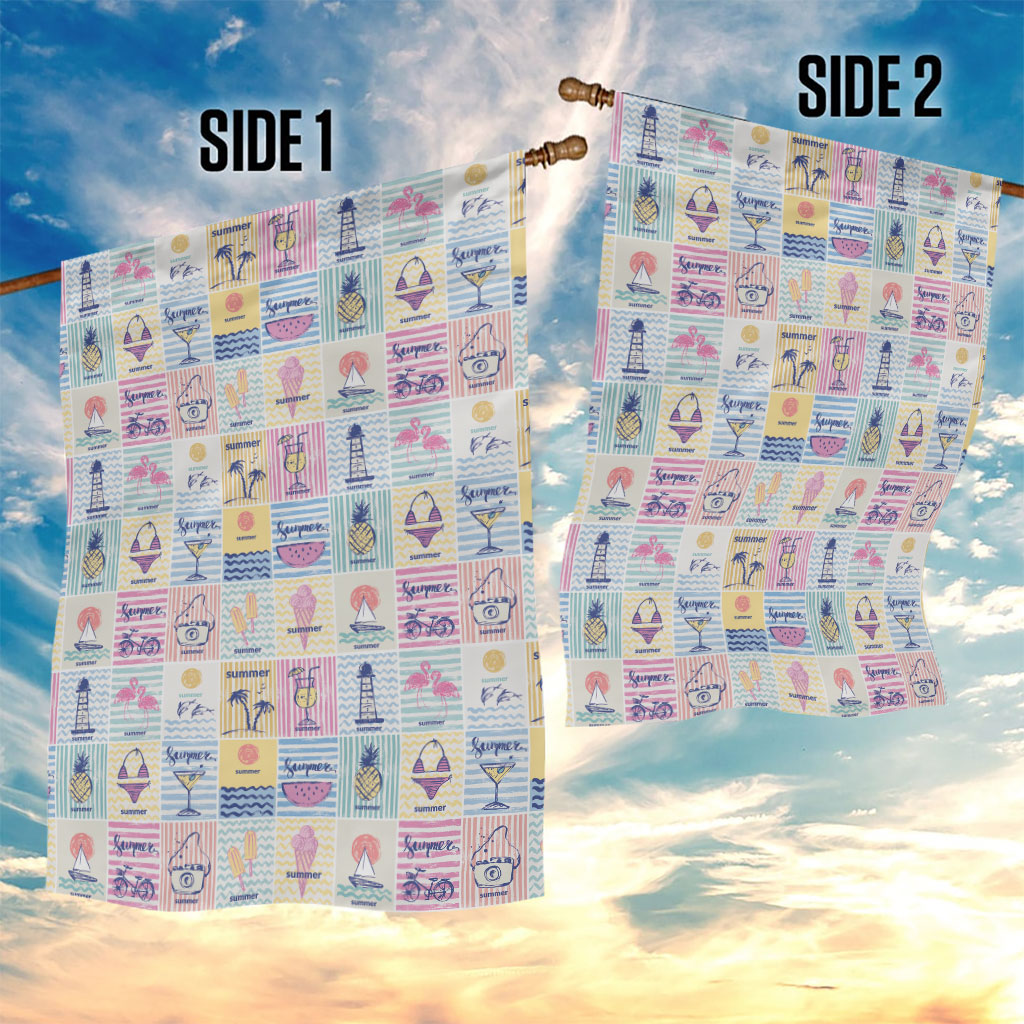Aloha Summer Posters Grunge Textures Garden Flag