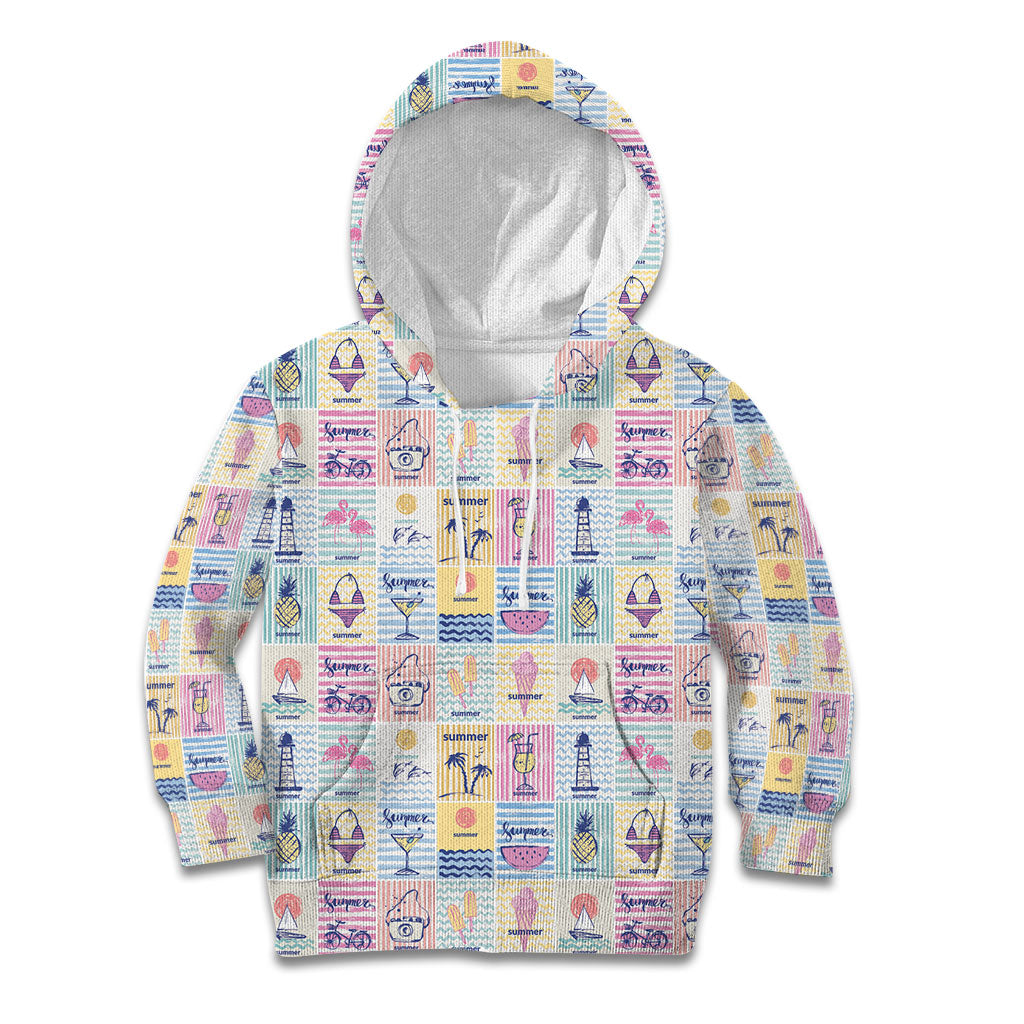 Aloha Summer Posters Grunge Textures Kid Hoodie