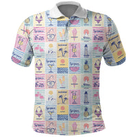 Aloha Summer Posters Grunge Textures Polo Shirt