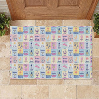 Aloha Summer Posters Grunge Textures Rubber Doormat LT01 Multicolor - Polynesian Pride