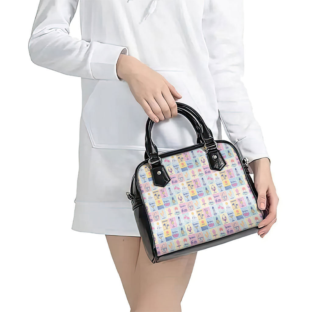 Aloha Summer Posters Grunge Textures Shoulder Handbag