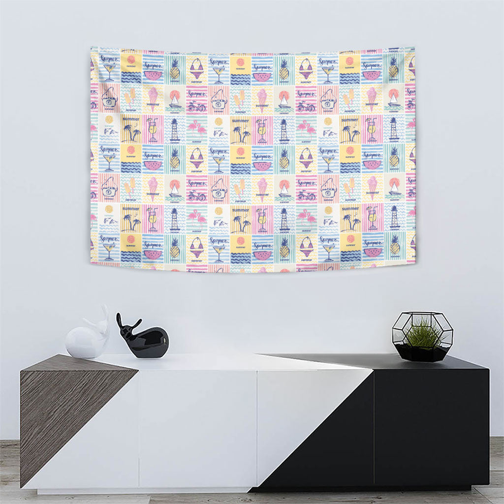 Aloha Summer Posters Grunge Textures Tapestry