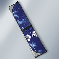 Blue Hawaii Palm Tree Hibiscus Auto Sun Shade Fantasy Summer Vibe