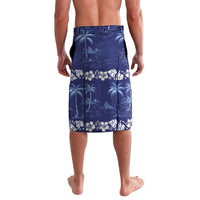 Blue Hawaii Palm Tree Hibiscus Lavalava Fantasy Summer Vibe