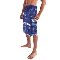 Blue Hawaii Palm Tree Hibiscus Lavalava Fantasy Summer Vibe